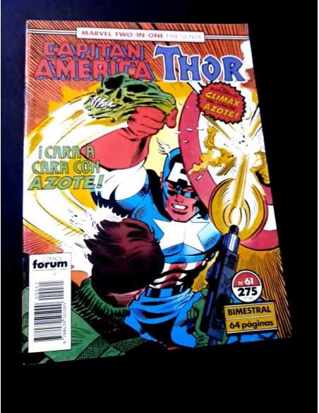 CASI EXCELENTE ESTADO CAPITAN AMERICA 61 TWO IN ONE FORUM COMICS GRAPA
