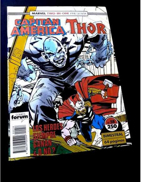 CASI EXCELENTE ESTADO CAPITAN AMERICA 58 TWO IN ONE FORUM COMICS GRAPA