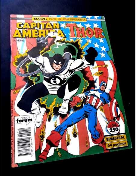 MUY BUEN ESTADO CAPITAN AMERICA 54 TWO IN ONE FORUM COMICS GRAPA