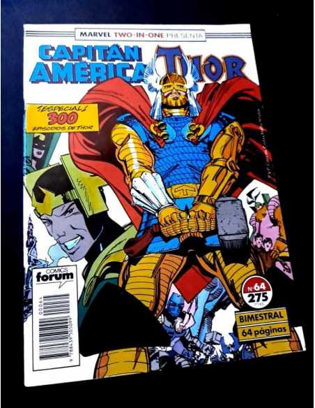 MUY BUEN ESTADO CAPITAN AMERICA 64 TWO IN ONE FORUM COMICS GRAPA