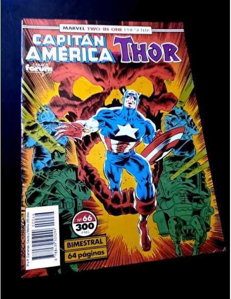 MUY BUEN ESTADO CAPITAN AMERICA 66 TWO IN ONE FORUM COMICS GRAPA