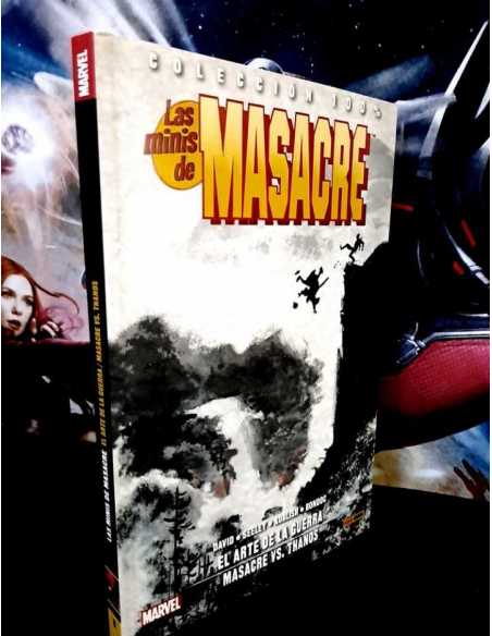 CASI EXCELENTE ESTADO 100% MARVEL LAS MINIS DE MASACRE 6 EL ARTE DE LA GUERRA VS. THANOS PANINI TOMO