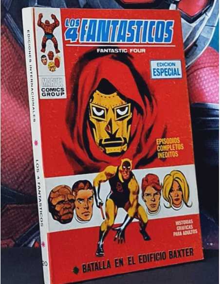 EXCELENTE ESTADO LOS 4 FANTÁSTICOS 20 BATALLA EN EL EDIFICIO BAXTER TACO EDICIONES VERTICE