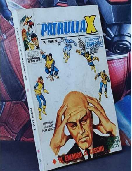 BUEN ESTADO PATRULLA X 7 EL ENEMIGO AL ACECHO TACO 25PTS EDICIONES INTERNACIONALES VERTICE