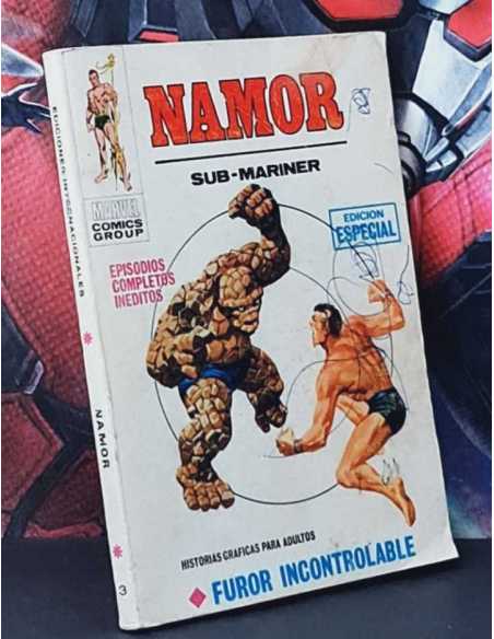 NAMOR 3 FUROR INCONTROLABLE BUEN ESTADO PERO TIENE BOLI TACO EDICIONES INTERNACIONALES VERTICE