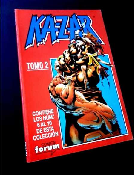 MUY BUEN ESTADO KA-ZAR TOMO 2 RETAPADO 6 AL 10 TOMO FORUM