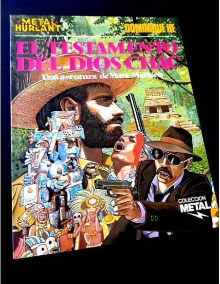 EXCELENTE ESTADO EL TESTAMENTO DEL DIOS CHAC 18 COLECCION METAL TAPA BLANDA