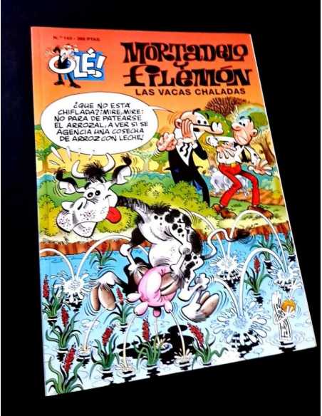 EXCELENTE ESTADO 1° PRIMERA EDICION MORTADELO Y FILEMON 143 LAS VACAS CHALADAS EDICIONES B