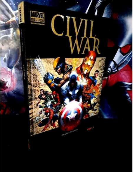 EXCELENTE ESTADO MARVEL DELUXE CIVIL WAR PANINI TAPA DURA