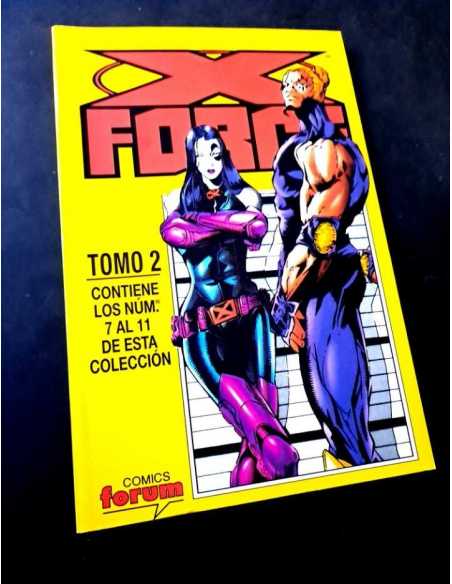 CASI EXCELENTE ESTADO X-FORCE TOMO 2 DEL 7 AL 11 FORUM RETAPADO