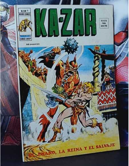KA-ZAR 9 EL ENANO LA REINA Y EL SALVAJE BOLI CONTRAPORTADA NORMAL ESTADO VOL.2 KAZAR GRAPA EVERTICE