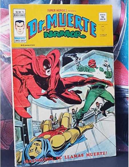 SUPER HEROES 70 VOL.2 DR MUERTE Y NAMOR NORMAL ESTADO GRAPA EDICIONES VÉRTICE