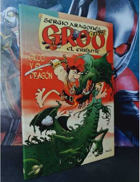 EXCELENTE ESTADO GROO EL ERRANTE Y EL DRAGON TAPA BLANDA PLANETA
