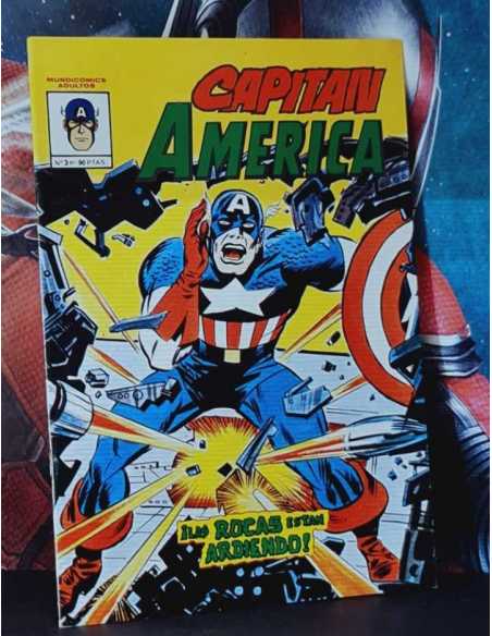 DE KIOSCO CAPITAN AMERICA 3 LAS ROCAS ESTÁN ARDIENDO GRAPA EDICIONES VERTICE