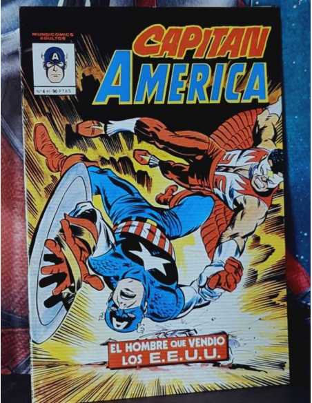 EXCELENTE ESTADO CAPITAN AMERICA 4 EL NOMBRE QUE VENDIÓ LOS E.E.U.U GRAPA EDICIONES VERTICE