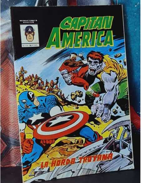 MUY BUEN ESTADO CAPITAN AMERICA 1 LA HORDA TROYANA GRAPA EDICIONES VERTICE