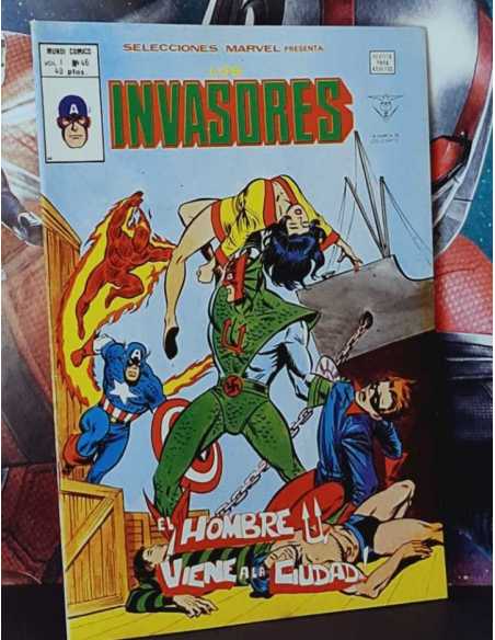 EXCELENTE ESTADO SELECCIONES MARVEL 46 VOL.1 LOS INVASORES EL HOMBRE QUE VIENE DE LA CIUDAD VERTICE