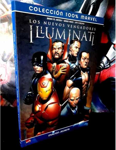 EXCELENTE ESTADO COLECCION 100% MARVEL LOS NUEVOS VENGADORES ILLUMINATI INVASION SECRETA PANINI