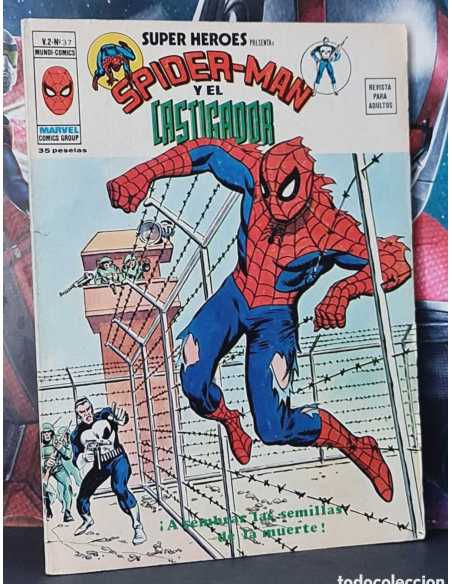MUY BUEN ESTADO SUPER HEROES VOL II 37 A SEMBRAR LAS SEMILLAS DE LA MUERTE GRAPA EDICIONES VERTICE