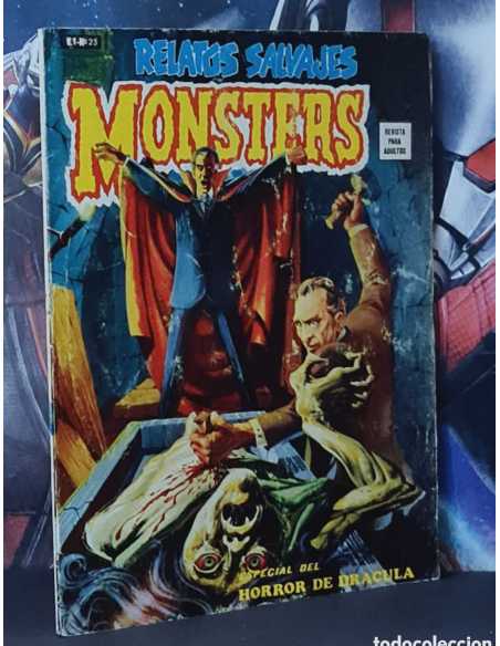 BUEN ESTADO RELATOS SALVAJES 23 MONSTER HORROR DE DRÁCULA GRAPA EDICIONES VERTICE