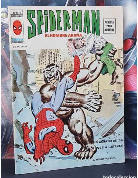 CASI EXCELENTE ESTADO SPIDERMAN 4 VOL II DEL GUSANO DE LA MENTE A GRIZZLY SPIDER-MAN GRAPA VERTICE