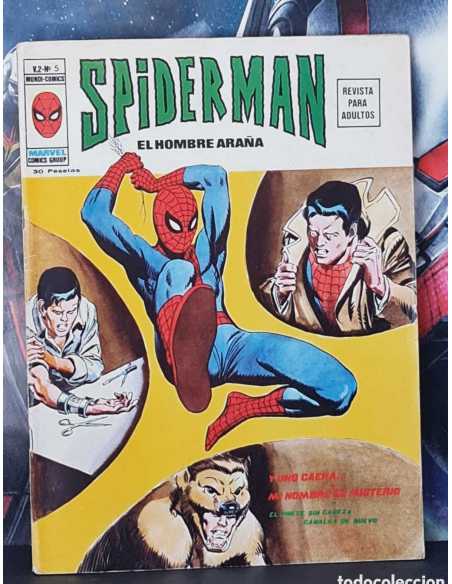 CASI EXCELENTE ESTADO SPIDERMAN 5 VOL II INCLUYE POSTER CENTRAL SPIDER-MAN Y UNO CAERA GRAPA VERTICE
