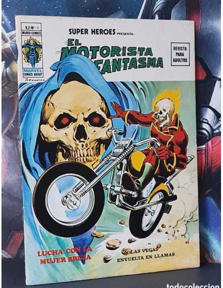 EXCELENTE ESTADO SUPER HÉROES 14 VOL II EL MOTORISTA FANTASMA LAS VEGAS REVUELTA EN LLAMAS VERTICE