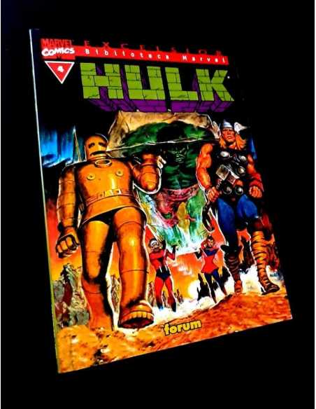 EXCELENTE ESTADO BIBLIOTECA HULK 4 FORUM TAPA BLANDA