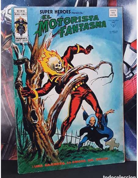 BUEN ESTADO SUPER HEROES 83 UNA AMENAZA LLAMADA DR. DRUID MOTORISTA FANTASMA VERTICE