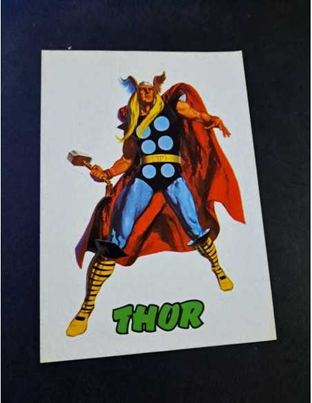 EXCELENTE ESTADO THOR CROMO 13,5x9,5 CALCOMANIA ORTEGA