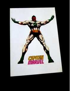 EXCELENTE ESTADO CAPITAN MARVEL CROMO CALCOMANIA ORTEGA