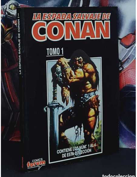 EXCELENTE ESTADO LA ESPADA SALVAJE DE CONAN TOMO 1 RETAPADO 1 AL 4 COMICS FORUM