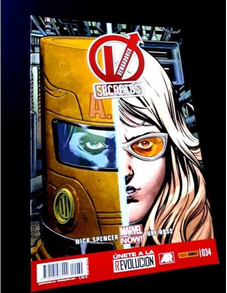 EXCELENTE ESTADO LOS VENGADORES SECRETOS 34 PANINI GRAPA