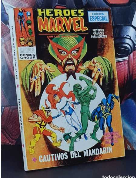 EXCELENTE ESTADO HEROES MARVEL 2 CAUTIVOS DEL MANDARÍN TACO EDICIONES VERTICE