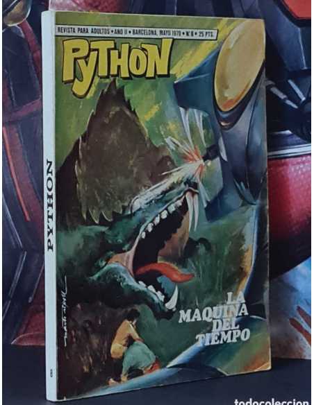 CASI EXCELENTE ESTADO PYTHON 8 LA MÁQUINA DEL TIEMPO IBERO MUNDIAL DE EDICIONES