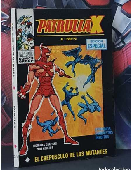 EXCELENTE ESTADO PATRULLA X 23 EL CREPÚSCULO DE LOS MUTANTES TACO PRIMERA EDICION 1° VERTICE