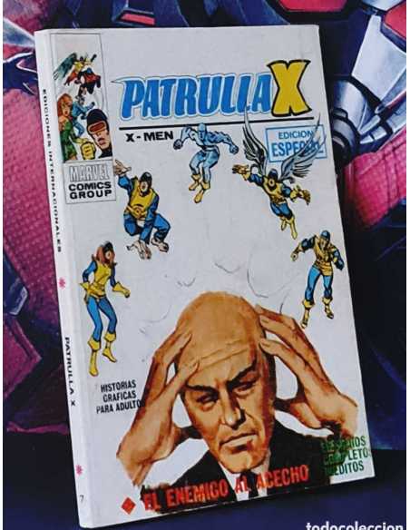 CASI EXCELENTE ESTADO PATRULLA X 7 EL ENEMIGO AL ACECHO TACO PRIMERA EDICION 1° VERTICE