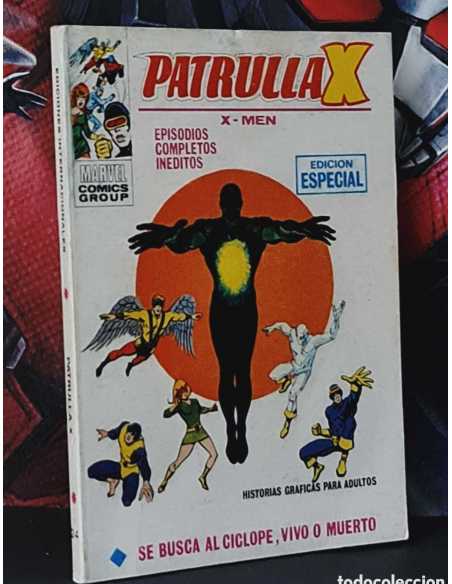 MUY BUEN ESTADO PATRULLA X 24 SE BUSCA EL CÍCLOPE VIVO O MUERTO TACO PRIMERA EDICION 1° VERTICE