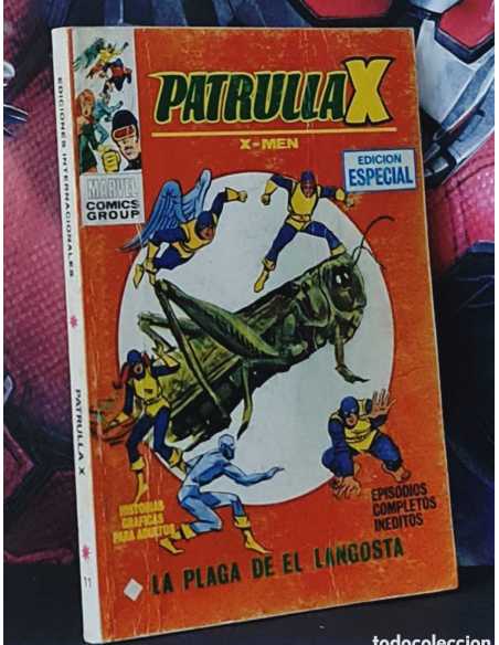 BUEN ESTADO PATRULLA X 11 LA PLAGA DE EL LANGOSTA TACO PRIMERA EDICION 1° VERTICE