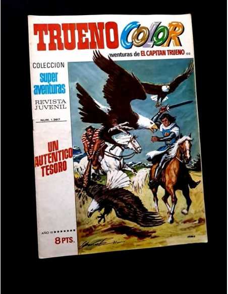 MUY BUEN ESTADO EL CAPITAN TRUENO COLOR 132 COLECCION SUPER AVENTURAS 1387 BRUGUERA