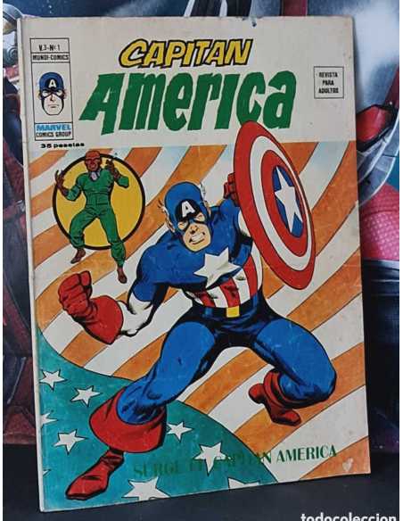 BUEN ESTADO CAPITAN AMERICA 1 GRAPA MUNDI COMICS VERTICE