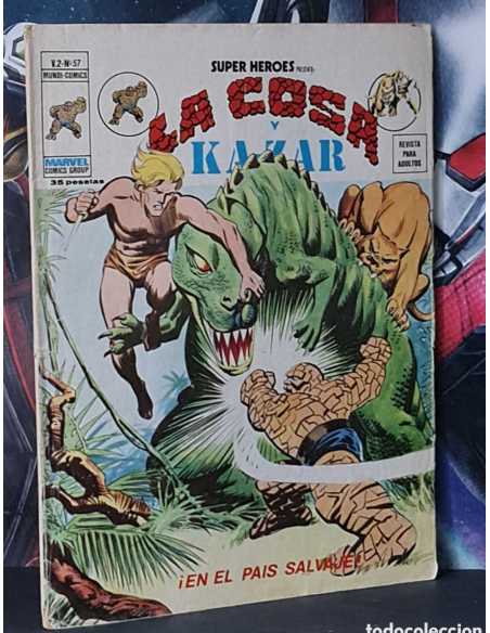 SUPER HEROES 57 VOL II EN EL PAÍS SALVAJE GRAPA NORMAL ESTADO VERTICE