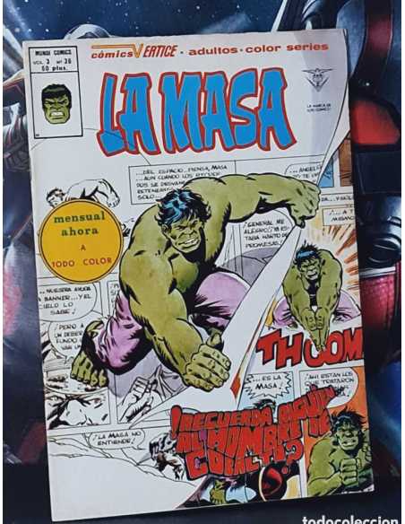 MUY BUEN ESTADO LA MASA 36 VOL III RECUERDA ALGUIEN AL HOMBRE DE COBALTO GRAPA EDICIONES VERTICE