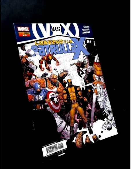 EXCELENTE ESTADO LOBEZNO Y LA PATRULL X 5 PANINI COMICS GRAPA
