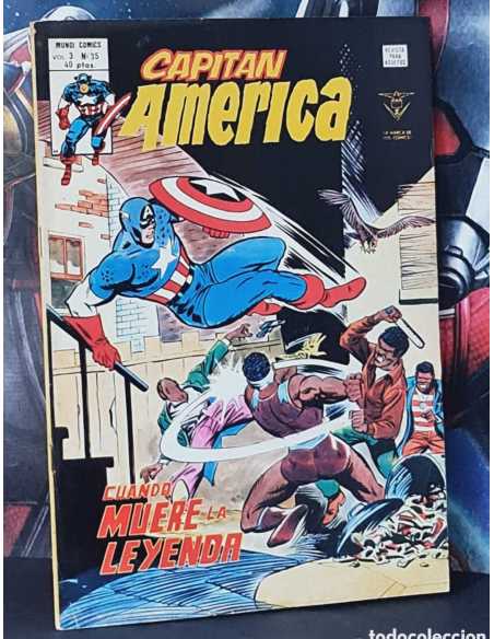BUEN ESTADO CAPITAN AMERICA 35 VOL III CUANDO MUERE LA LEYENDA GRAPA EDICIONES VERTICE