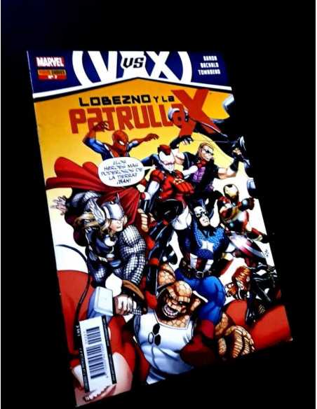CASI EXCELENTE ESTADO LOBEZNO Y LA PATRULLA X 7 PANINI COMICS GRAPA