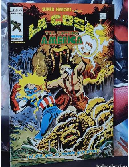 CASI EXCELENTE ESTADO SUPER HEROES 104 VOL II EL DÍA QUE EL MUNDO GIRE ATRÁS GRAPA VERTICE