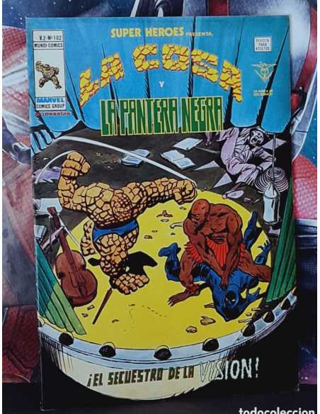 EXCELENTE ESTADO SUPER HEROES 102 VOL II EL SECUESTRO DE LA VISIÓN GRAPA SUPERHEROES VERTICE