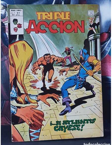 MUY BUEN ESTADO TRIPLE ACCION 5 SI ATLANTIS CAYESE GRAPA EDICIONES VERTICE