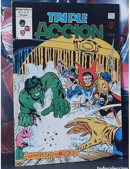 MUY BUEN ESTADO TRIPLE ACCIÓN 18 VAMPIRESAS DE MIEDO GRAPA EDICIONES VERTICE
